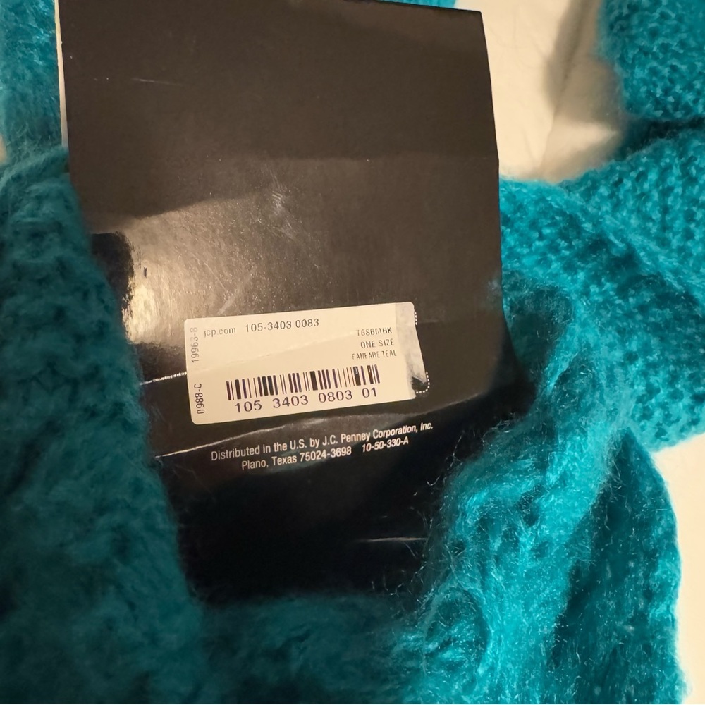 Mix It Infinity Scarf NWT-‎ Teal - Picture 3 of 3